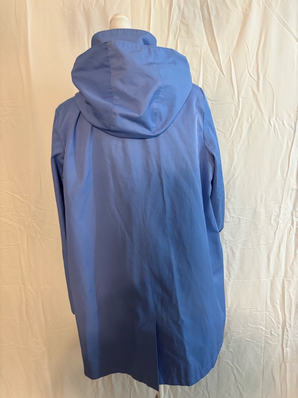 RALIH LAUREN Light Blue Women’s Single-Breasted Trench Coat Water Resistant- XL - Picture 4 of 8